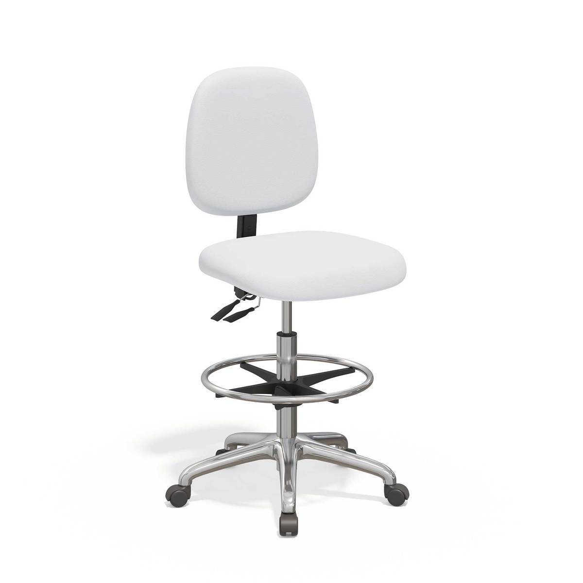 Lab stool, upholstered Photo